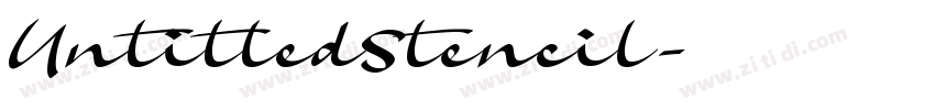 UntitledStencil字体转换