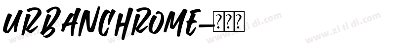 Urbanchrome字体转换