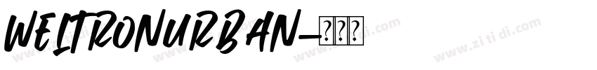 WeltronUrban字体转换