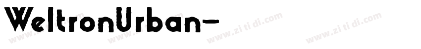 WeltronUrban字体转换