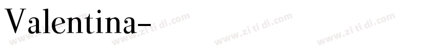 Valentina字体转换