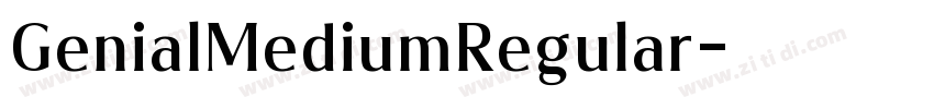 GenialMediumRegular字体转换