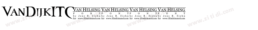 VanDijkITC字体转换