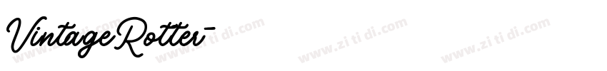 VintageRotter字体转换
