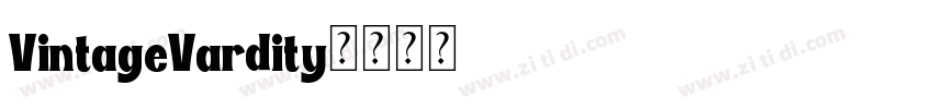 VintageVardity字体转换