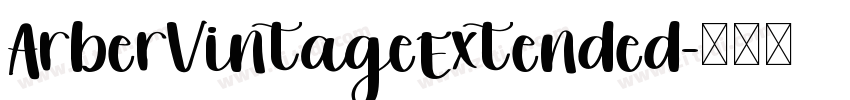 ArberVintageExtended字体转换