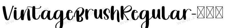 VintageBrushRegular字体转换