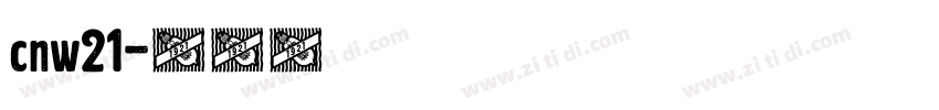 cnw21字体转换