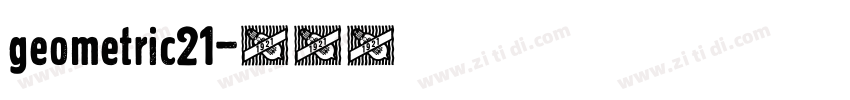 geometric21字体转换