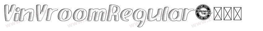 VinVroomRegular字体转换