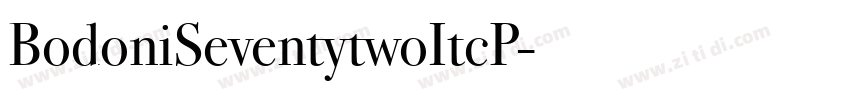 BodoniSeventytwoItcP字体转换