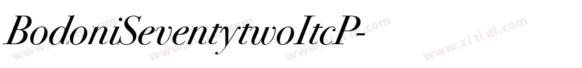 BodoniSeventytwoItcP字体转换