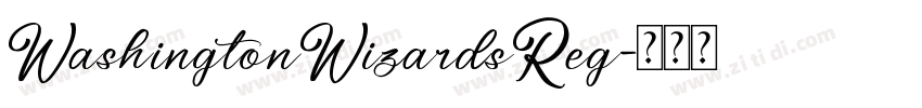 WashingtonWizardsReg字体转换