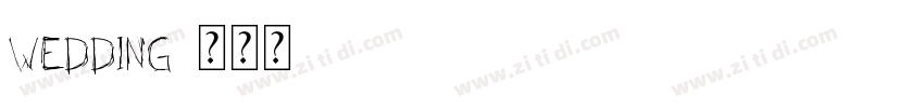 wedding字体转换