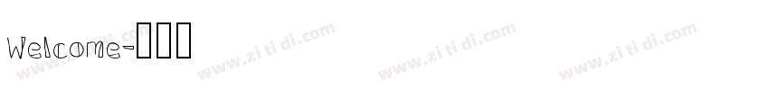 Welcome字体转换