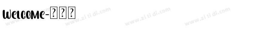 Welcome字体转换