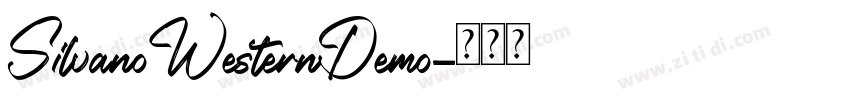 SilvanoWesternDemo字体转换