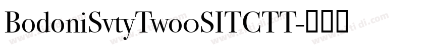 BodoniSvtyTwo0SITCTT字体转换