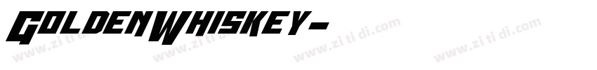 GoldenWhiskey字体转换