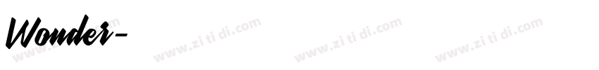Wonder字体转换