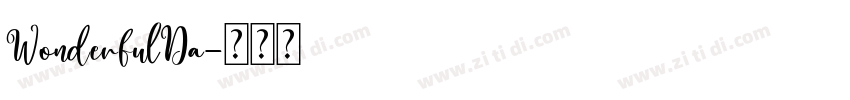 WonderfulDa字体转换