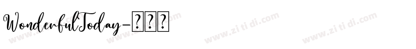 WonderfulToday字体转换
