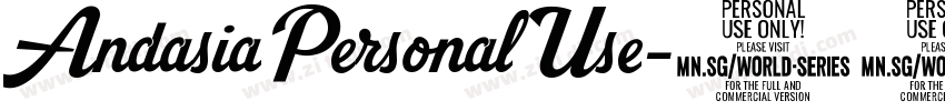 AndasiaPersonalUse字体转换