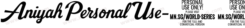 AniyahPersonalUse字体转换