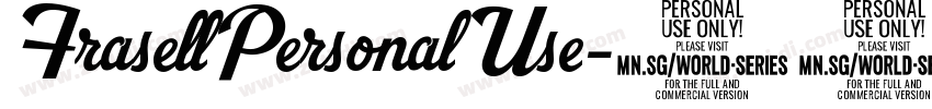 FrasellPersonalUse字体转换