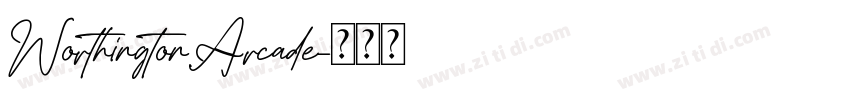 WorthingtonArcade字体转换