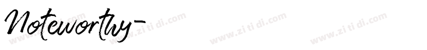Noteworthy字体转换