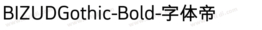 BIZUDGothic-Bold字体转换