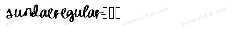 SundaeRegular字体转换