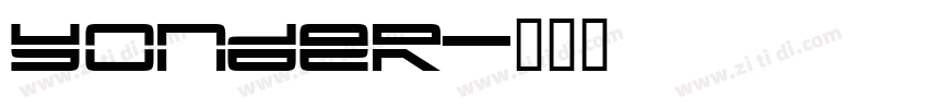 Yonder字体转换