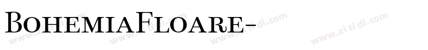 BohemiaFloare字体转换