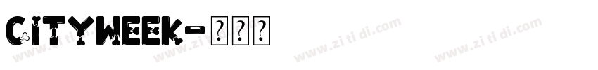 Cityweek字体转换