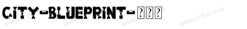 city-blueprint字体转换