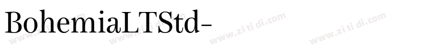 BohemiaLTStd字体转换
