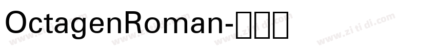 OctagenRoman字体转换