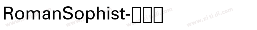 RomanSophist字体转换