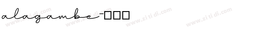 alagambe字体转换