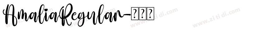 AmaliaRegular字体转换