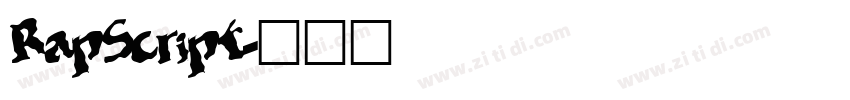 RapScript字体转换 RapScript字体转换