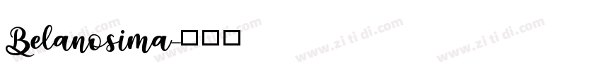 Belanosima字体转换