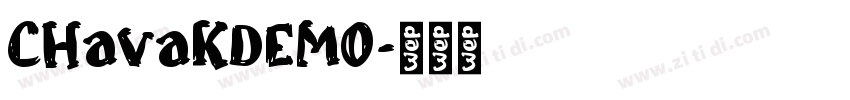 CHavaKDEMO字体转换