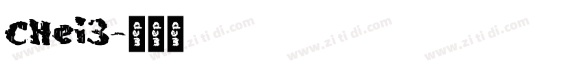 CHei3字体转换