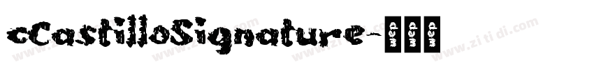 cCastilloSignature字体转换