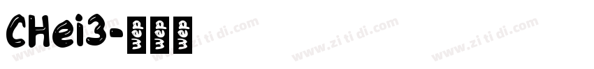 CHei3字体转换