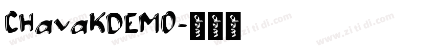 CHavaKDEMO字体转换