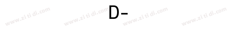 方正雅士黑简D字体转换